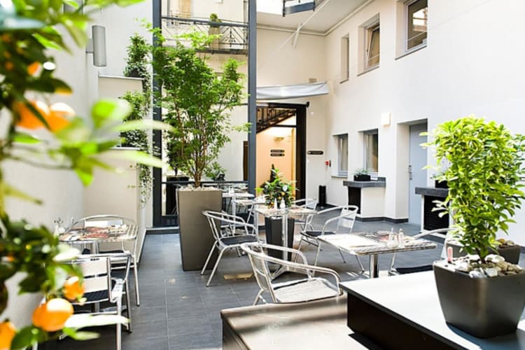 Terrace courtyard